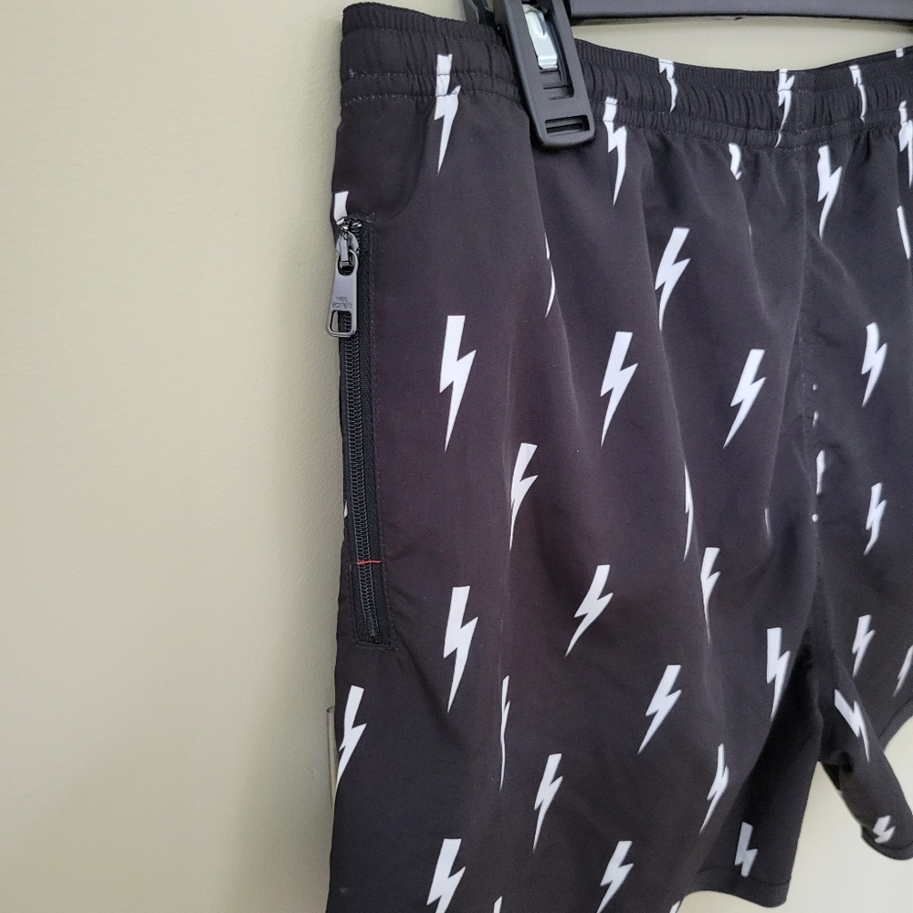 Neil Barrett All Over Thunderbolt Swim Shorts - Picture 4 of 9